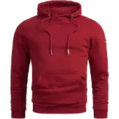 Alessandro Salvarini Hoodie Herren Hoodie AS295 in Bordeaux | Gr.: XL