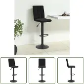 The Living Store Barhocker Schwarz Samt