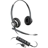 HP Poly Poly EncorePro 725 USB-A Stereo-Headset TAA, Kabelgebunden, Büro/Callcenter, 78 g, Kopfhörer, Schwarz
