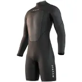Mystic Brand Flatlock 3/2mm Langarm-shorty Mit Rückenreißverschluss