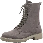 Tamaris Damen Schnürstiefeletten Taupe Rauleder Größe: 41