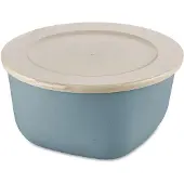 Koziol Frischhaltedose CONNECT BOX 2 mit Deckel, 2 Liter, Moderne Brotdose zum luftdichten Aufbewahren von Brot oder auch Käse, Farbe: blau