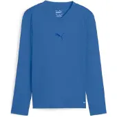 Puma Unisex Teamgoal Baselayer Ls Jr. Performance Tee, Ignite Blue-Team Roy