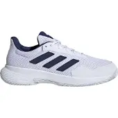 Adidas Tennisschuh PERFORMANCE "COURT SPEC 2", Damen, Gr. 43, weiß (cloud weiß, dunkelblau, ftwr weiß), Synthetik, Textil, Schuhe Tennisschuh, für Hartcourt, All-Court