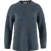Fjällräven - Women's Övik Rib Sweater - Wollpullover Gr L blau