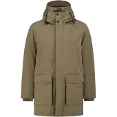 Replay Herren Winterjacke Parka – Gepolstert mit fester Kapuze und Taillenkordelzug