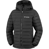 Columbia Boy's Powder Lite II Hooded Insulated Jacket black (010) XL