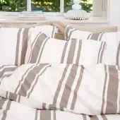 Town & Country Bettwäsche Kinsley Taupe Baumwolle-200 x 200 / 220 cm | 2-Persoons