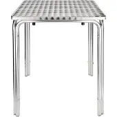 Bolero Quadratischer Bistrotisch Edelstahl 4 Beine 60Cm