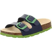 Superfit Fussbettpantoffel blau/grÜn (8210) 31