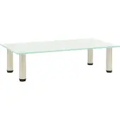 The Living Store TV-Tisch 60x35x17 cm Satiniertes Hartglas