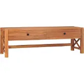 The Living Store TV-Schrank 140x40x45 cm Teakholz