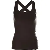 Winshape Sporttop "WVR25", Damen, Gr. M, schwarz, 90% Baumwolle, 10% Elasthan, eckiger Ausschnitt, Tops Sporttop, Cross Back Style