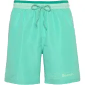 Bench Badeshorts ., Herren, Gr. M, N-Gr, grün (mint), Recycling-Polyester, kontrastfarbene Details, unifarben, Badehosen Badeshorts, mit Markenschriftzug