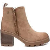 Refresh für Damen. 17212503-TAUPE Stiefelette 172125 braun (40), Beige, 5 bis 8 cm, Wildleder, Reißverschluss, Lässig