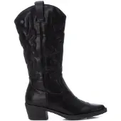 Xti für Damen. 14311901-NEGRO Women's Stiefel 143119 schwarz (41), 3 bis 5 cm, Reißverschluss, Lässig