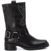Xti für Damen. 14299903-NEGRO Stiefelette 142999 schwarz (37), 3 bis 5 cm, Reißverschluss, Lässig