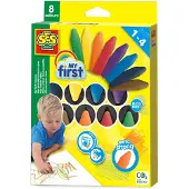 SES Creative My First 14488 Meine ersten Wachsmalstifte - Sicher und Ungiftig für Kleinkinder, 8 Stück(e), Mehrfarbig, Mehrfarbig, Karton, Kind, 1 Jahr(e)