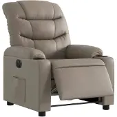vidaXL Relaxsessel Elektrisch Cappuccino Kunstleder