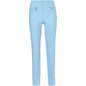 Goldner 2-in-1-Hose "Schlupfhose LOUISA mit Steppnähten", Damen, Gr. 46, N-Gr, blau (hellblau), Obermaterial: 67% Baumwolle CO. 28% Polyamid PA. 5% Elasthan EL., Hosen 2-in-1-Hose, Ohne