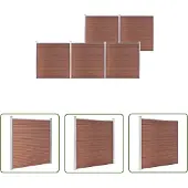 The Living Store Gartenzaun WPC 872x186 cm Braun