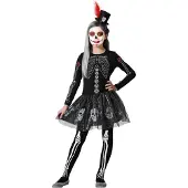 Atosa Skeleton Skirt Mädchenkostüm