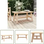 The Living Store Couchtisch 90x50x41 cm Massivholz Fichte