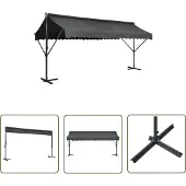 The Living Store Freistehende Markise 500x300 cm Anthrazit