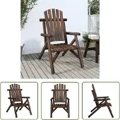 The Living Store Gartenstuhl 68x86x103 cm Massivholz Fichte