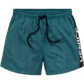 Venice beach Badeshorts , Herren, Gr. XXL (58/60), N-Gr, grün, Microfaser, Recycling-Polyester, unifarben mit Farbeinsatz, Badehosen Badeshorts, mit großem Markenschriftzug