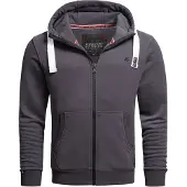Alessandro Salvarini Jacke Herren Hoodie AS314 in Anthrazit | Gr.: XXL