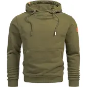 Alessandro Salvarini Kapuzenpullover "Herren Hoodie AS294", Herren, Gr. 3XL, grün, Obermaterial: 65% Baumwolle CO. 35% Polyester PES., Sweatshirts Kapuzenpullover