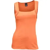 HEINE Shirttop "Carretop Shirttop mit Karree-Ausschnitt", Damen, Gr. 38, orange, Modisch, Tops Shirttop