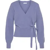 LASCANA Wickelstrickjacke lila Gr. 36/38 für Damen. Sehr Bequem