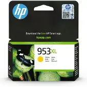 HP 953XL Gelbe Tintenpatrone mit hoher Reichweite, F6U18AE