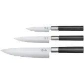 Kai 67S-300, Messer-Set, Stahl, Kunststoff, Silber, Schwarz, 20 cm