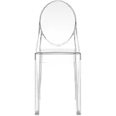 Kartell Stuhl Victoria Ghost transparent, Designer Philippe Starck, 38x90x47 cm