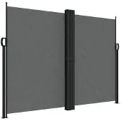 vidaXL Seitenmarkise Ausziehbar Anthrazit 180x600 cm