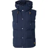 Superdry für Herren. M5011708A Everest Pufferweste navy (L), Lässig, Polyester, Marine