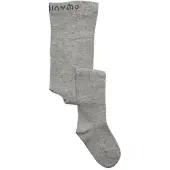 Minymo Stocking - Solid light grey melange (130) 116\\122