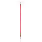 Seletti LED-Leuchte Linea, fuchsia, Holzdetails, universal