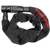 Trelock BC 280 Code 85/5, Kettenschloss, Schwarz, 4-stellige Kombination, 850 mm, 5 mm, 2 Stück(e)