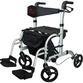 Antar Rollator At51005 2in1 praktische Kombination aus und Rollstuhl 1 St