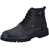 Rieker Herren Stiefeletten Schnürboots Winterboots Grau Synthetik wasserfest Größe: 46
