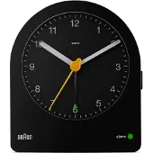 Braun BC22, Quarzwecker, Rund, Schwarz, Gelb, 12 h, Summer, Analog