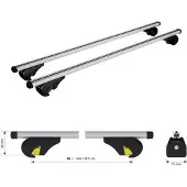 Nordrive N15047 Helio Evos RA Dachreling Dachträger Gummi Aluminium
