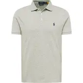 Ralph Lauren für Herren. 710941439004 Stretch-Piqué-Poloshirt Custom Slim Fit grau (XXL), Lässig, Baumwolle, Kurzarm