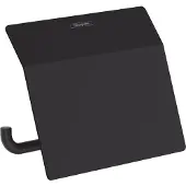 Hansgrohe AddStoris Toilettenpapierhalter mit Deckel, 41753670, Farbe: Mattschwarz