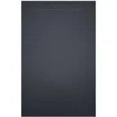 Riho Isola receveurs de douche rectangulaires, écoulement 90mm, sans pieds, anthracite, D007003080
