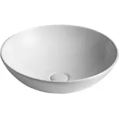 Sapho DIMP Keramik-Waschtisch zum Aufsetzen, Ø 46cm, Weiß
